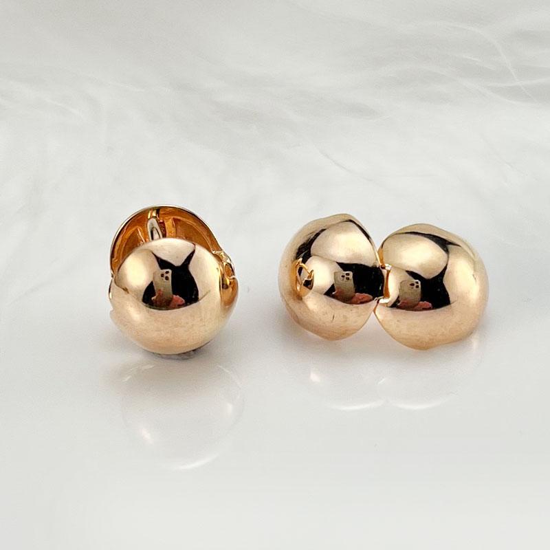 

SIMJOO Глянцевые сферические серьги стильной текстуры