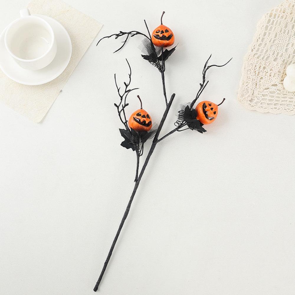 Flannelette Pumpkin Maple Leaf Decor Berry Branches Pumpkin Pumpkin Berry Branches Home DIY Artificial Maple Leaf Ornament