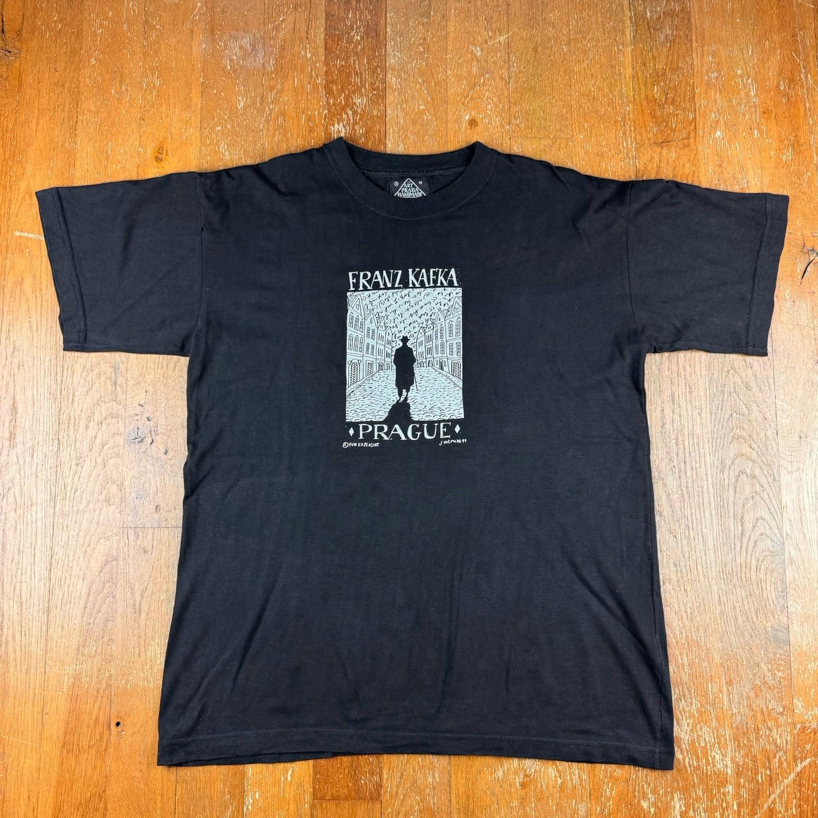 Vintage Fun Explosive Jiri Votruba Franz Kafka 90s Art T Shirt Size Medium M