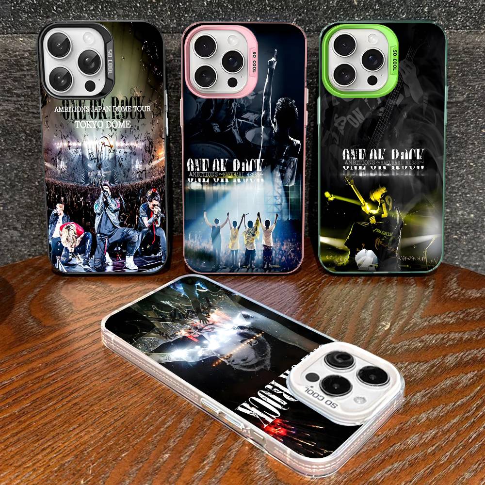 ONE OK ROCK Band Colorful Phone Case For IPhone 17 16 15 14 13 12 11 Pro Max Plus Matte Cover
