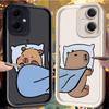 Funny Lazy Capybara Case for Xiaomi Redmi Note 14 13 12 Turbo 11S 4G 11 10 Pro Plus 9 14C 13C 12C 9C A2 A1 Silicone Cover Funda
