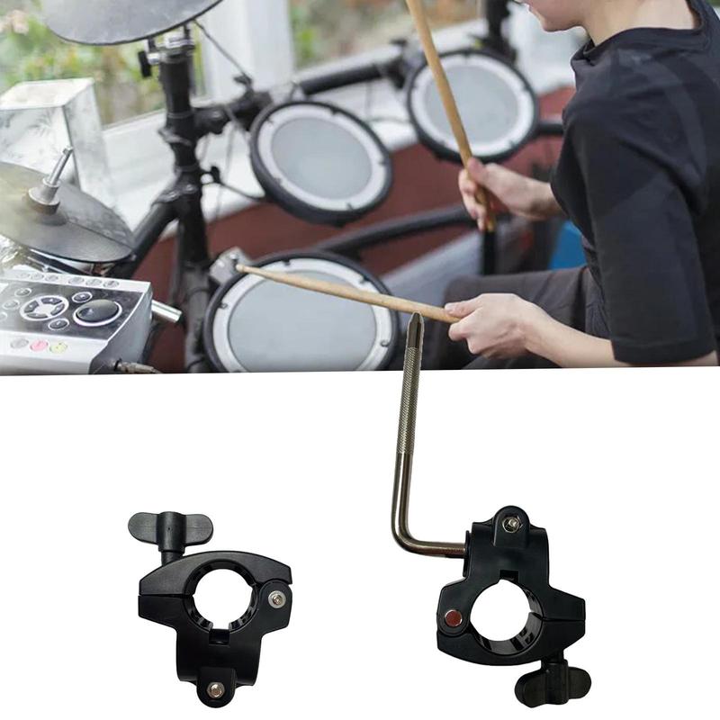 Drum Rack Clamp for Electronic Drums Quick Release ABS Material Lightweight Bracket Mount for Practice Performance