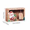 3/6/9/12pcs Kraft Paper Candy Boxes Merry Christmas Cookie Gift Box Clear Window Packaging Bag Party Favor New Year Decoration