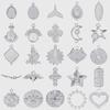 100% Stainless Steel Heart Cross Star Moon Charms For Jewelry Making Diy Stone Crystal Enamel Connector Metal Pendant Accessorie