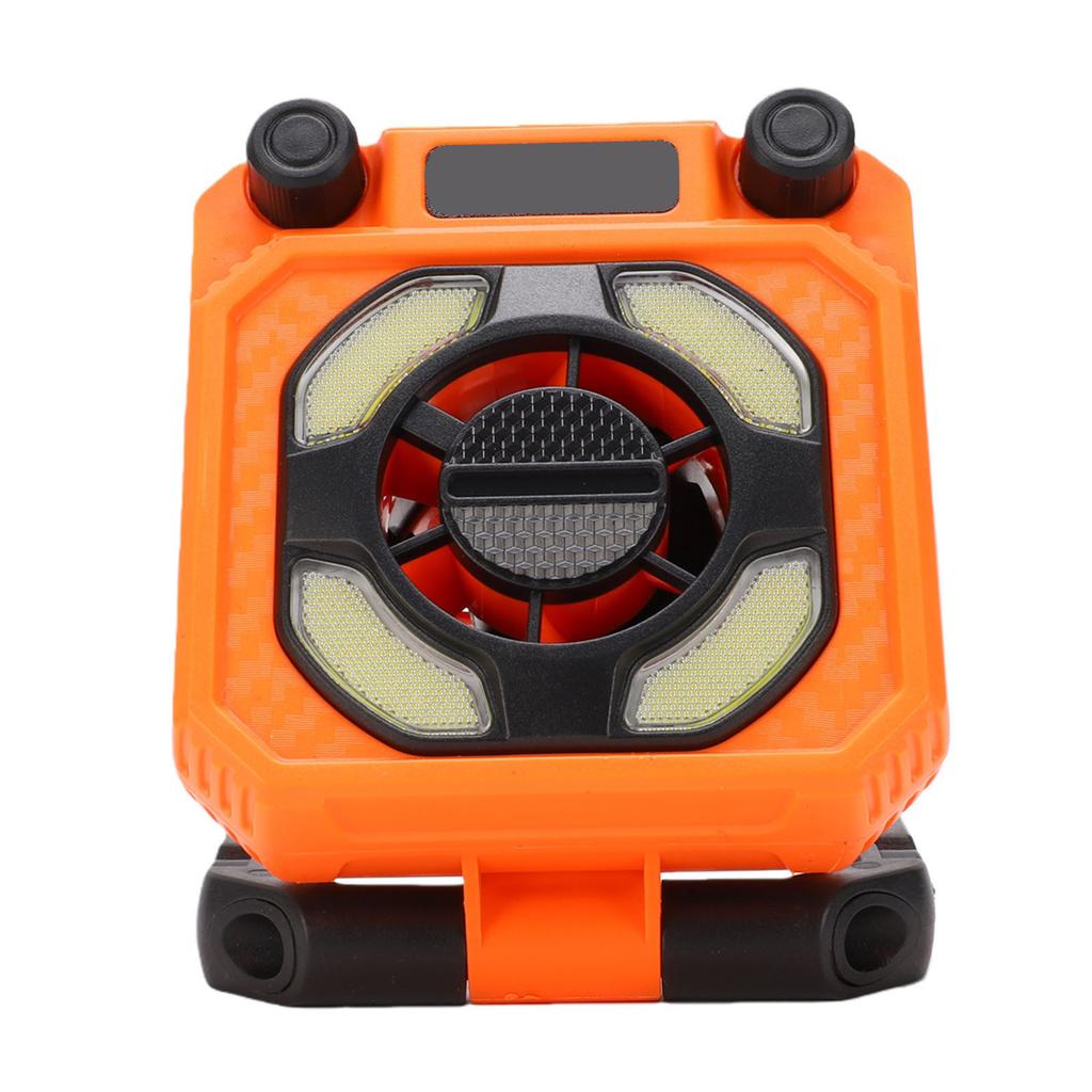 USB Rechargeable Fan Light Magnetic Work Light High Speed Turbo Engine 100 Levels Adjustable Wind Foldable Camping
