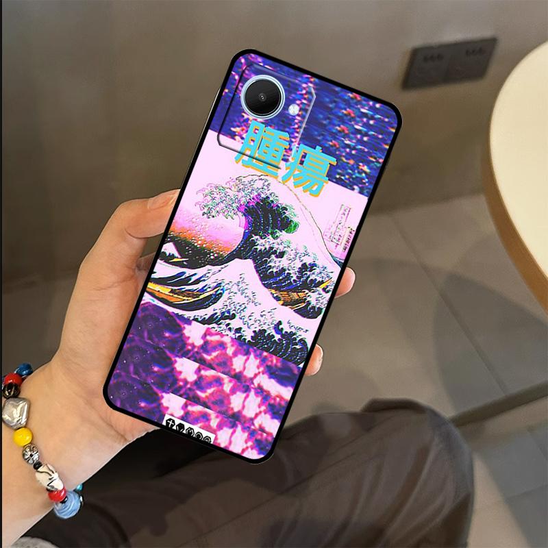 Great Wave Retro Cyber Statue Case For Realme C65 C67 C61 C53 C55 C51 C25 C63 C71 C75 GT6 GT7 Pro 11 12 13 14 15 Pro Plus