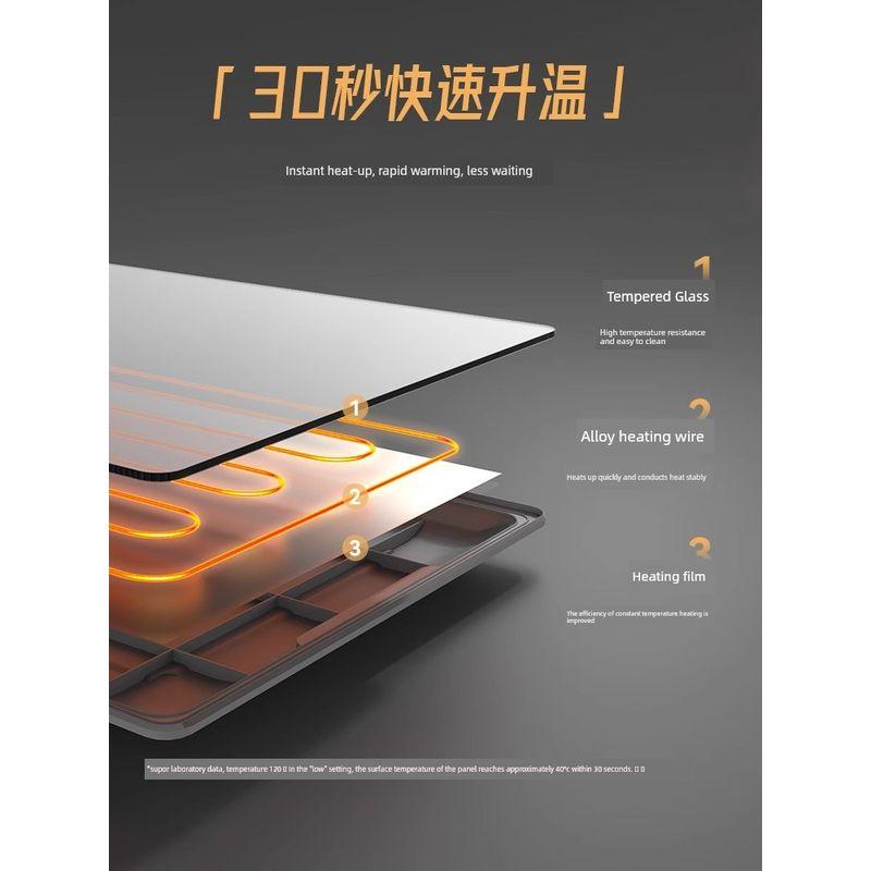 Supor Warming Plate for Home Use, Multifunctional Hot Dish Warming Board, Insulation Pad, Winter Dining Table Food Heating Gadget, New Model