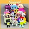 Dandys World Plush Doll Ultra Soft Grey And Pink Adorable Stuffed Toy Collection