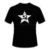Summer Style Funny CCCP Red Star Hammer sickle Summer Tshirt Short Sleeve Fashion Fitness Basic Under