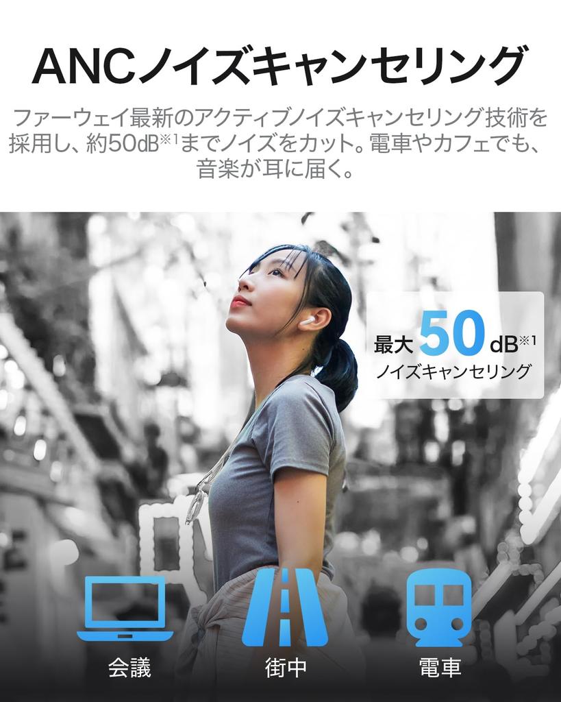 Huawei FreeBuds SE 4 ANC Wireless Up To 50dB Active Noise 50 Hours of Call Noise Bluetooth Compatible with IP54 Dust and Water Black Earbuds,