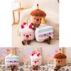 Cute Rainbow Cake Plush Toy Creative Birthday Gift Kids Home Decor