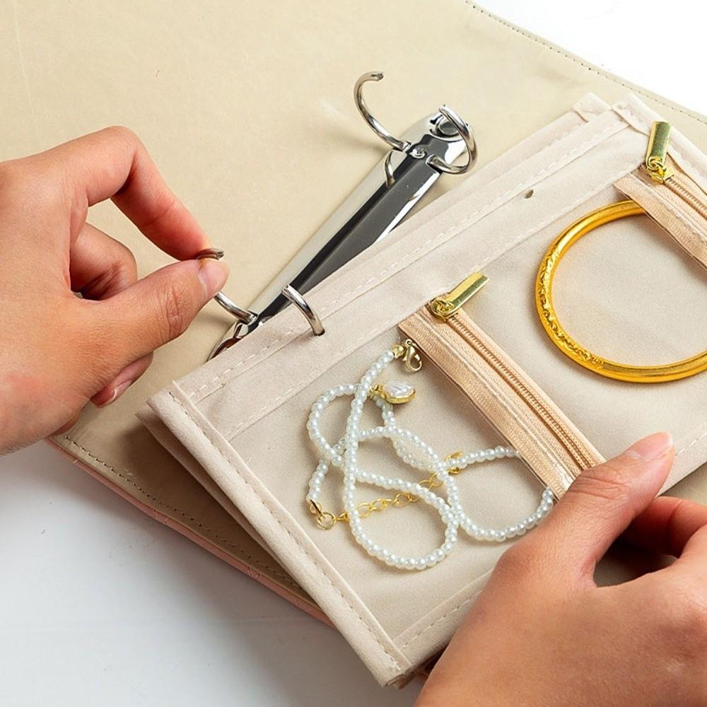 Waterproof Jewelry Storage Book Love Heart Necklace Binder Display Box Necklace Binder  Display