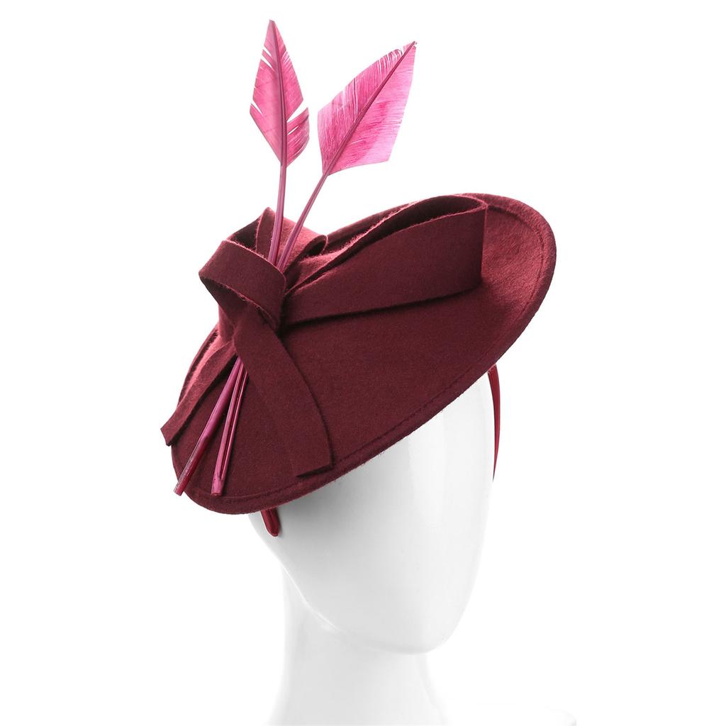 Vintage Fascinator Hat Wedding Fascinator Headband Elegant Pillbox Hat for Women Wedding Church Dinner Party