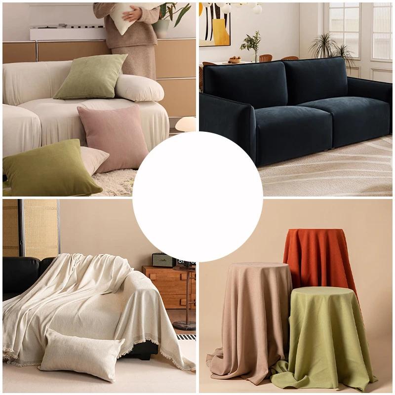 Premium Chenille Veluet Upholstery Fabric - 100x150cm Soft Textured Material for DIY Sofa Pillows, Bay Window Mats & Home Decor