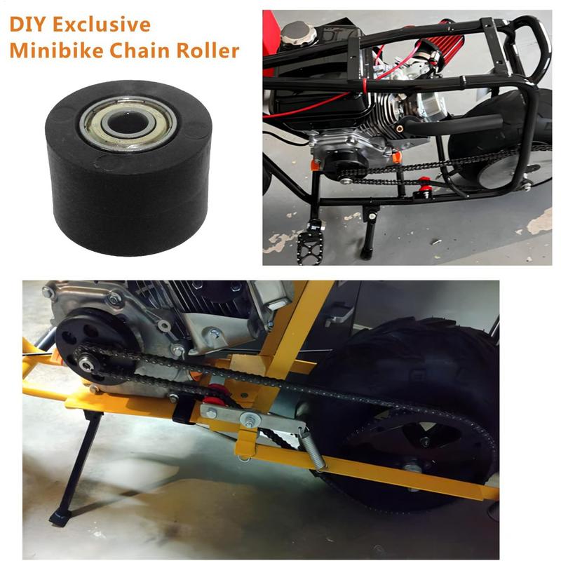 8mm Chain Roller Tensioner Pulley Wheel Guide Motorcycle Chain Roller Tensioner Universal For Street Bike Motocross ATV