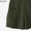 ZANZEA Women Summer Casual Solid Color Loose Short Pants