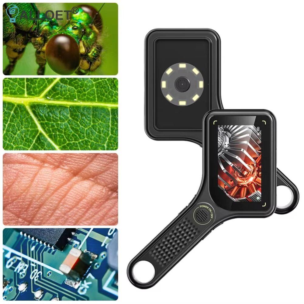 500X Mini Kids Optical Microscope Rechargeable Pocket Digital Microscope  Outdoor Teach