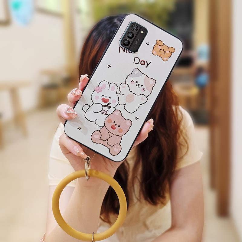 Anti-knock Bracelet Phone Case For Nokia G100 heat dissipation Back Cover Funny Solid Color Waterproof Youth Cartoon