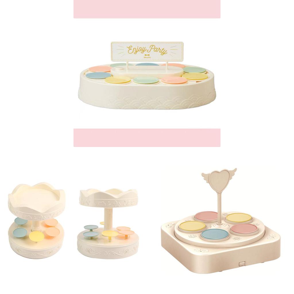 Nordic Style Dessert Carousel Display Stand With Rotating Platform For Celebrations