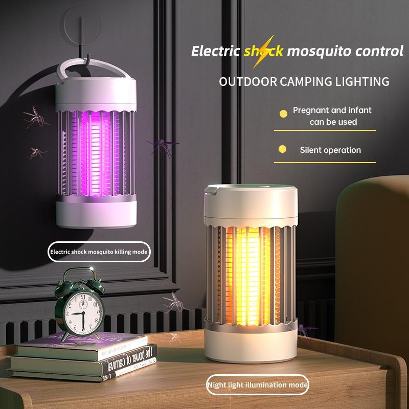USB-oplader 2-in-1 Elektrische Muggenlamp Draagbaar Kampeerlicht Milieuvriendelijk voor Buiten BBQ Tuin Gebruik