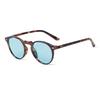 STORY Fashion Gradient Blue Lens Round Sunglasses Women Men Retro Rivet Tortoise Shell Sun Glasses UV Lentes  Mujer S22731