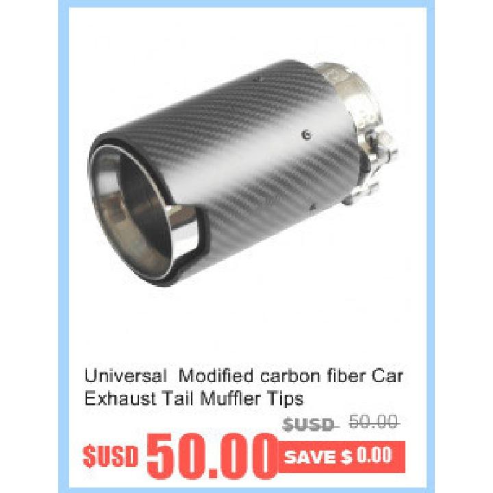 Universal Car Exhaust Muffler Tip Stainless Steel Elbow /Straight Pipe Modified Car Tail Throat Liner Pipe 