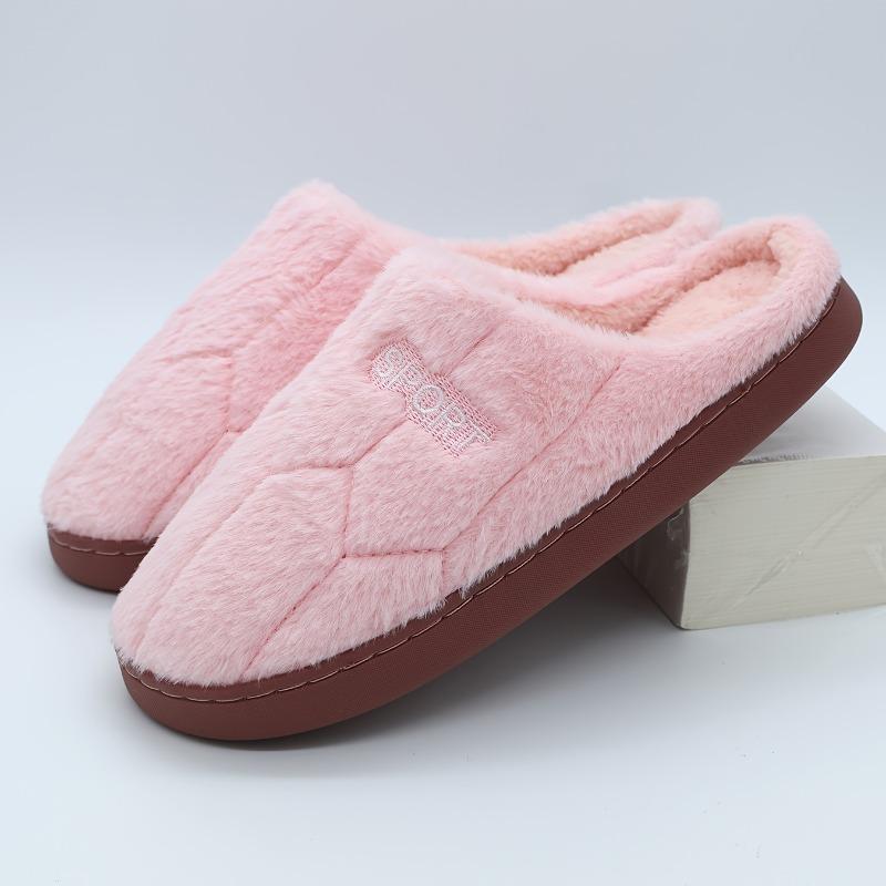 

Женские домашние тапочки-слипоны, мягкие розовые зимние тапочки с толстой амортизирующей подошвой из ЭВА 41 розовый