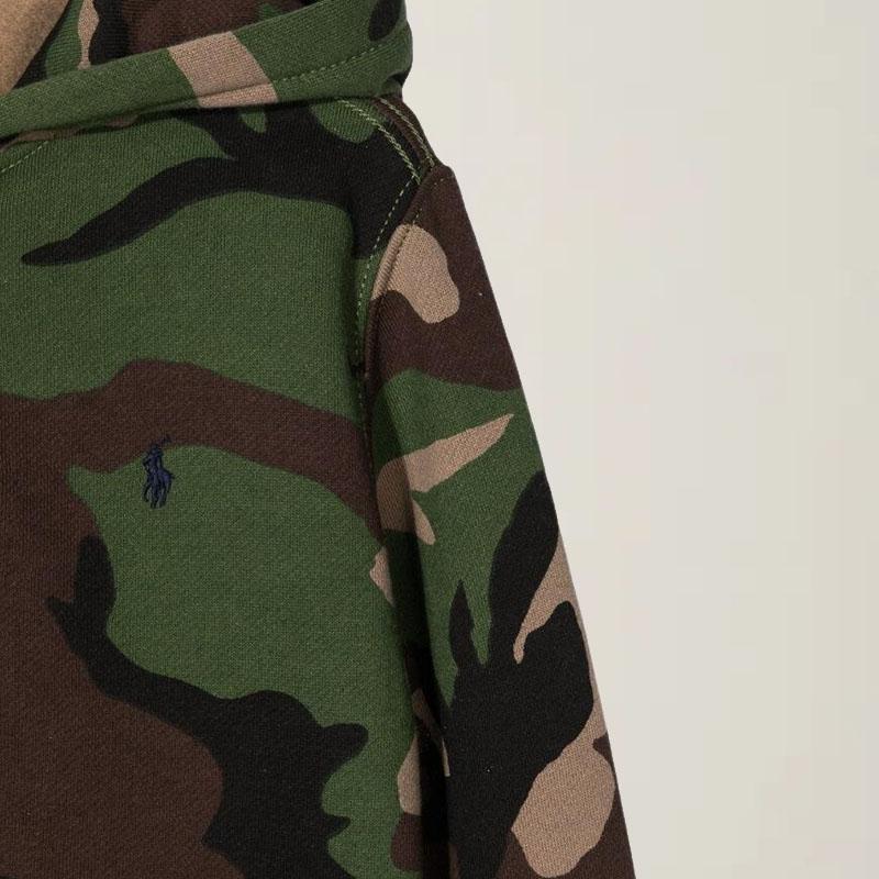 Polo Ralph Lauren Hanorac Ss23 Colorat Imprimat cu Fermoar Copii hanorace Verde 323832974-002