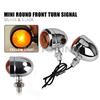 Motorcycle Amber Bullet Turn Signal Blinker Indicator Light 2X Fits For Harley