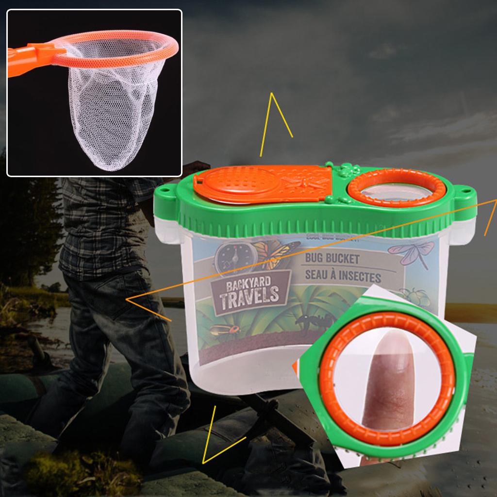 Portable Handheld Magnifying Glass Children Education Toys Insect Feeding Experimental Observation Box Magnifier