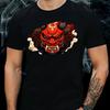 T-Shirt Herren Japanische Dämonenmaske Motiv Baumwolle Größe S bis 5XL