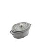 Staub Pico Cocotte Oval 23cm Graphite Gray 1102318 Two Handed Pot Enamel Pot Oval Brater Graphite Gray Pico Cocotte Stylish Pot Cookware Kitchen