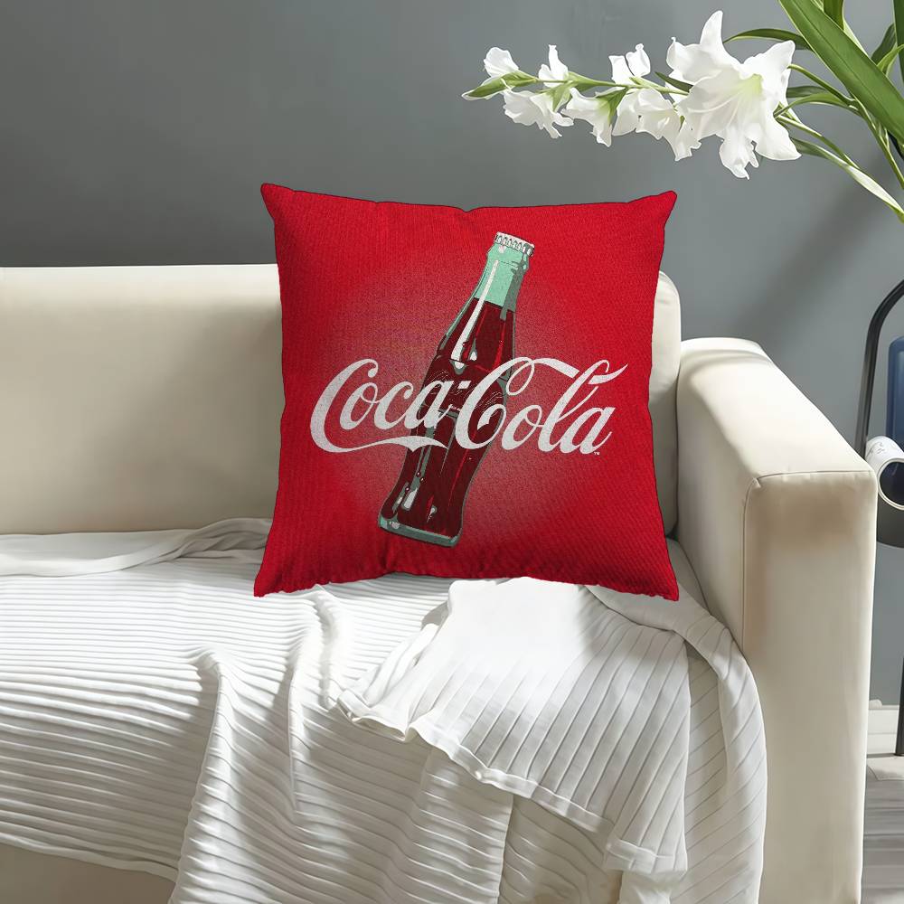 Soda Water C-Coca-C-Cola Personalized Pillow Cover Kids Bedroom Wild Party Decor Pillowcase Kid Birthday Shower Gift