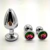 Anal Plug 3 Sizes Colored Crystal Stainless Steel Butt Plug For Women Stimulator Anal Sex Toys For Couples Prostate Massager