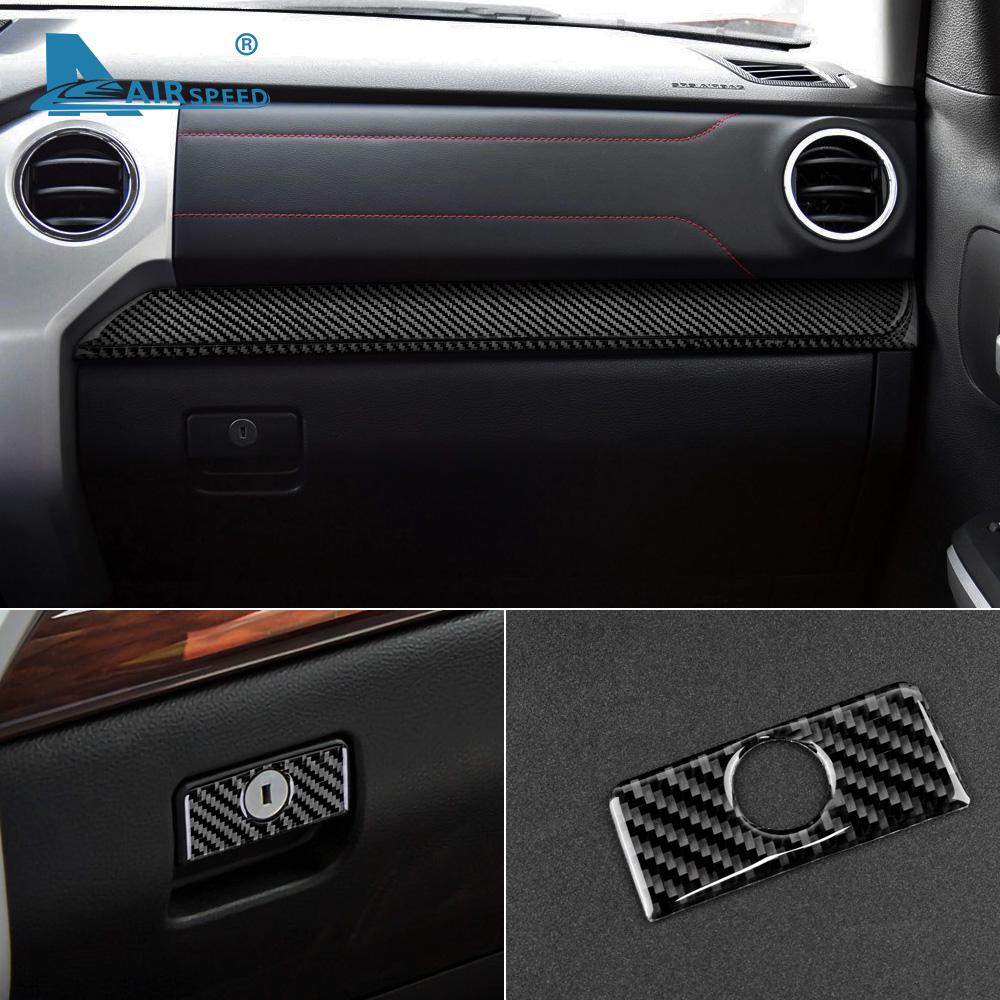 Carbon Fiber for Toyota Tundra 2014 2015 2016 2017 2018 2019 2020 2025 Accessories Interior Trim Co-pilot Glove Box Handle Trim