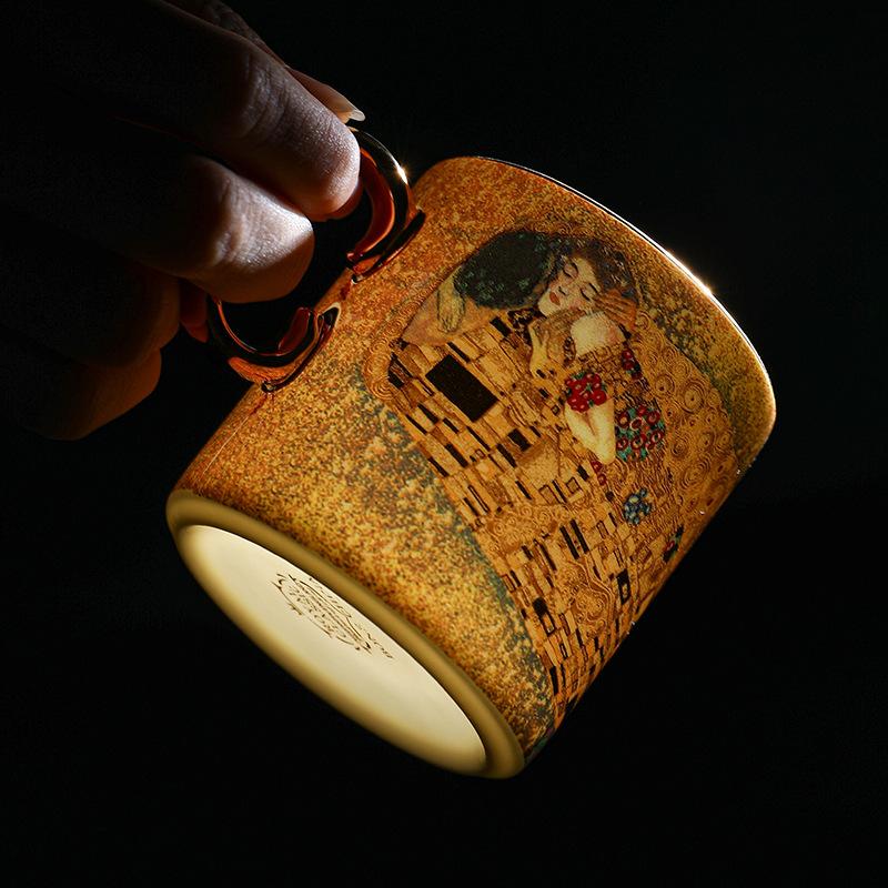 Bone China Retro Coffee Cup Saucer Ceramic Water Cup Teacup Set Afternoon Tea Tea Set High Value Gift Box