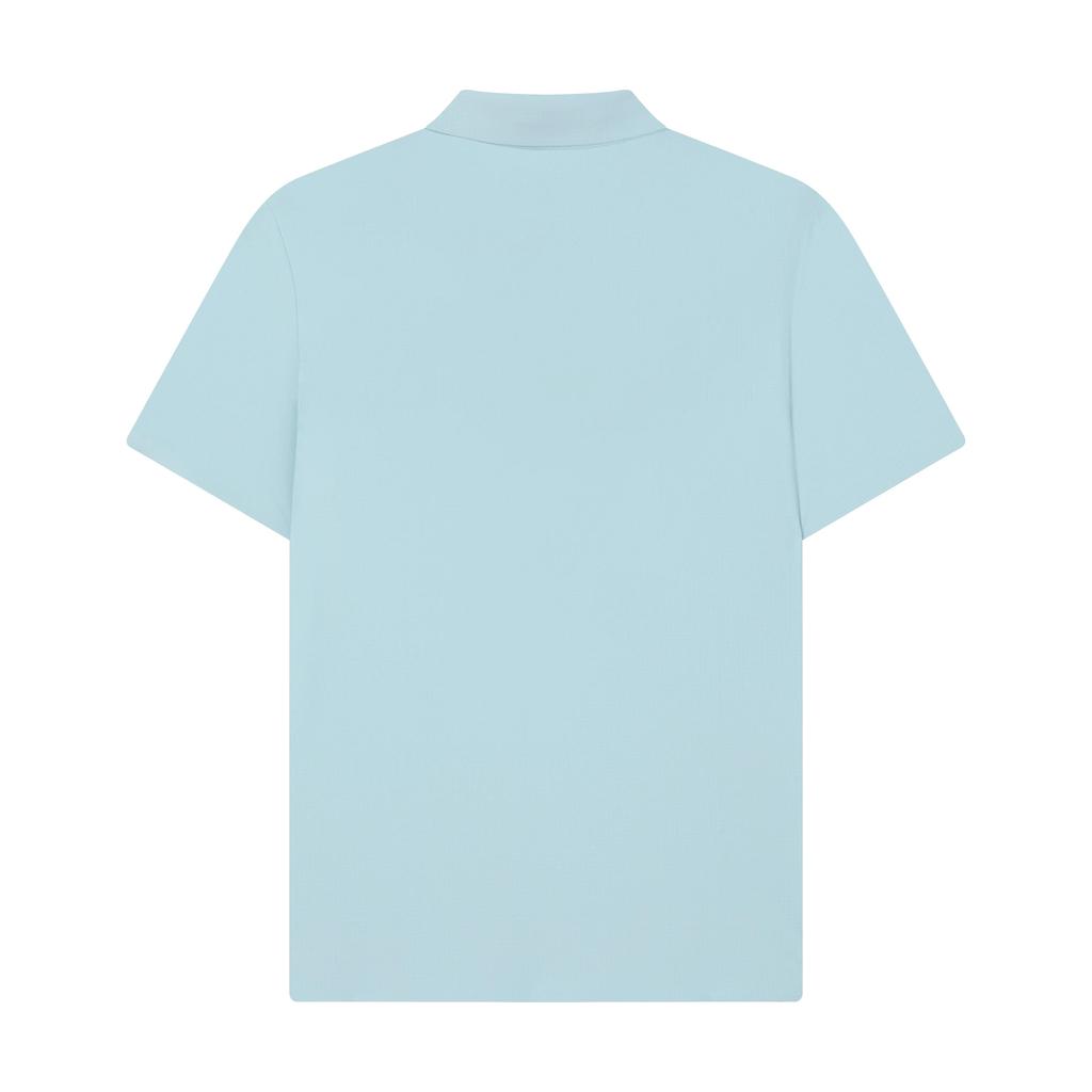 FILA Polo Shirts Men's Tiffany Blue Polo Collar Moderate Straight Fit (Unisex) Polo Shirts F11M422120FLB