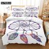 3D Digital Printing Fashion Design Queen Size Color Wind Chimes Bedding Duvet Cover Set