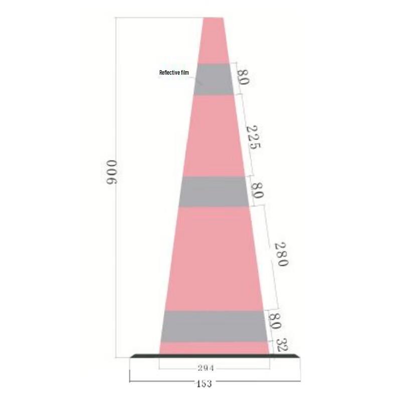 Zhige 90cm High-Reflective EVA Traffic Cone