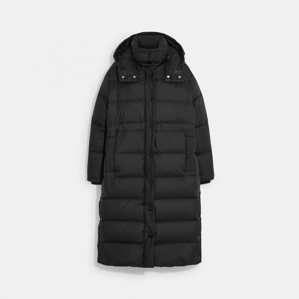 

Длинный пуховый пуховик Coach