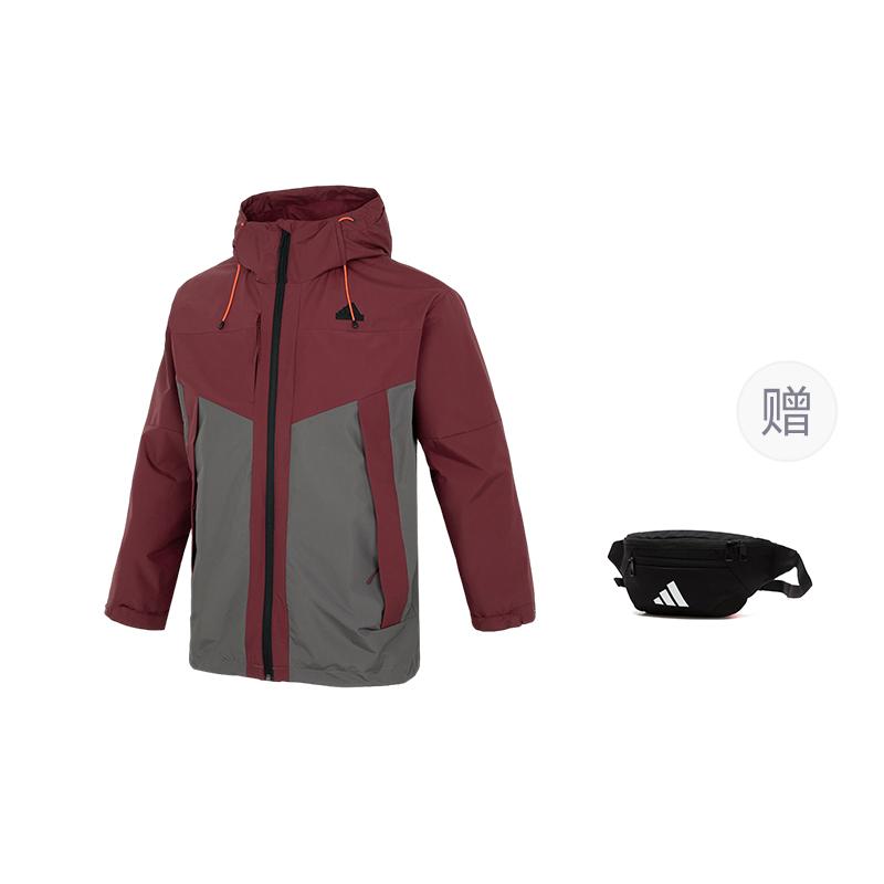 adidas CITY ESCAPE Blocking Jacket Jackets & Coats Men's Dark Red JE8577