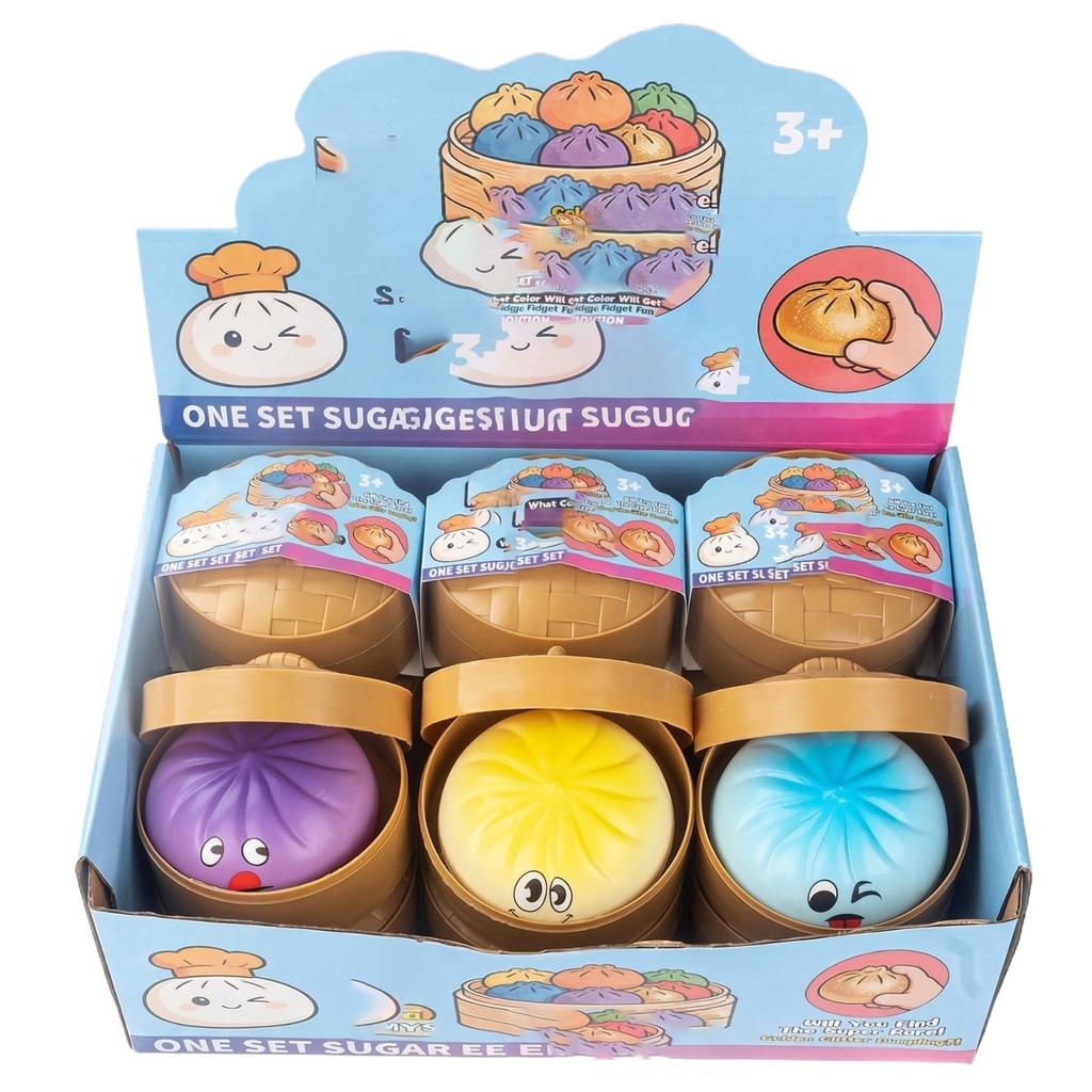 Cartoon Dumplings A Stress-relieving Pinching Device