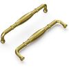 Hickory Hardware 1 Pack Solid Core Kitchen Cabinet Pulls, Luxury Cabinet Handles, Hardware for Doors & Dresser Drawers, 5-1/16 Inch (128mm) Hole