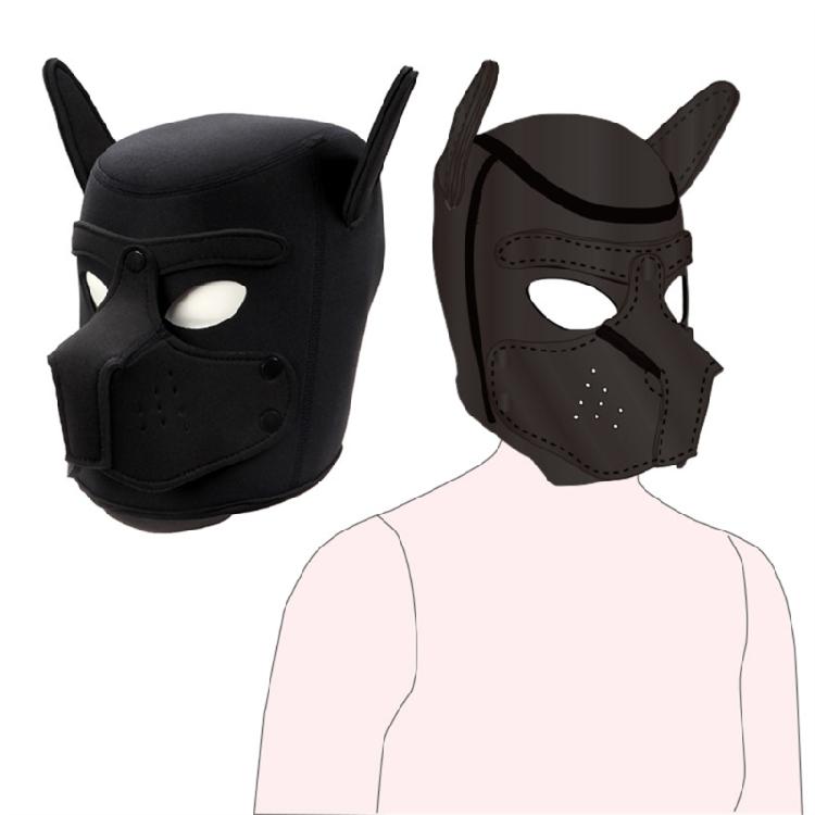 Halloween Hundegesichtsmaske Für Damen Herren Cosplay Partys Maskenballmaske Hund Cosplay Kopfbedeckung Ganzkopf Hundegesichtsmaske