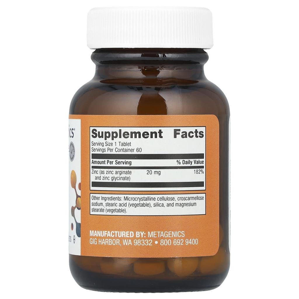 Zinc Ag™, 20Mg, 60 Tablets