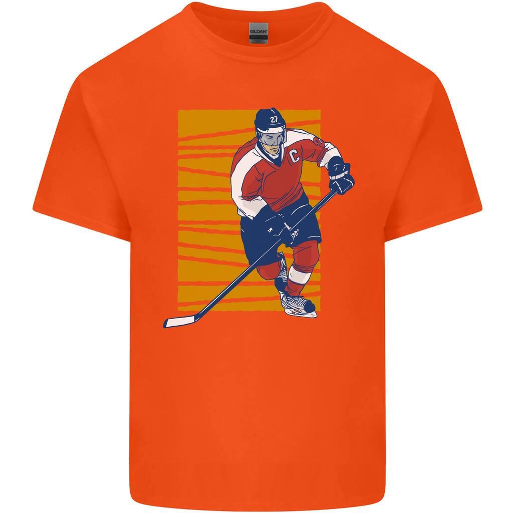 Ice Hockey Player Unisexs Light Cotton TShirt