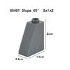 Non-Toxic Moc Compatible 4460 6048 Diy Building Blocks Slope 75° Slope 65°Thick Figure Bricks Educational Creative Toys For Children Gifts