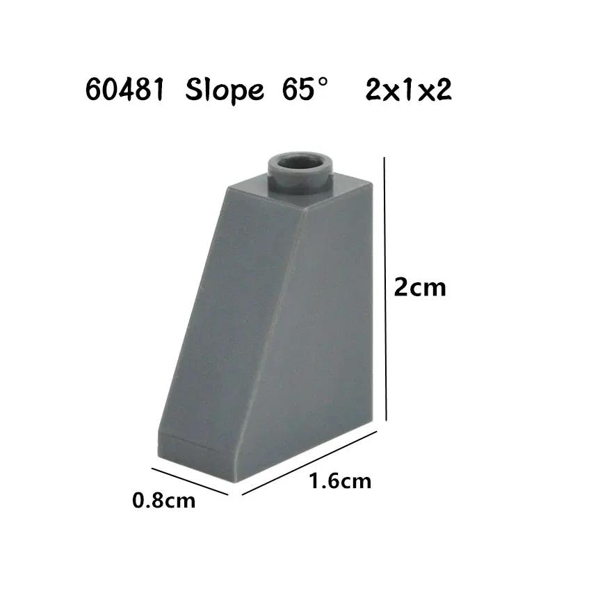 Non-Toxic Moc Compatible 4460 6048 Diy Building Blocks Slope 75° Slope 65°Thick Figure Bricks Educational Creative Toys For Children Gifts