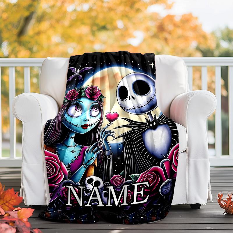 Customizable Jack Throw Blanket – Personalized Name, All-Season Cozy Snug Blanket, Machine Washable, Personalized Blanket