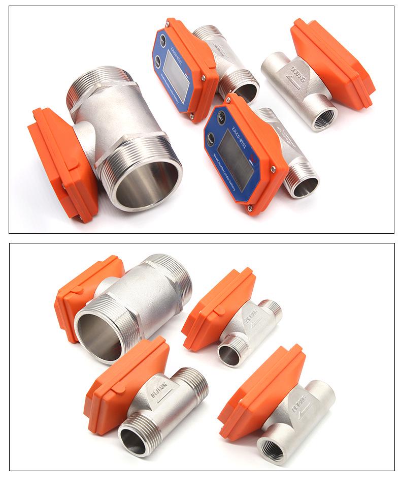 High-Precision Stainless Steel Digital Flowmeter for Sewage and Water Pipelines